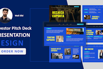 design powerpoint presentation slides and pitch deck