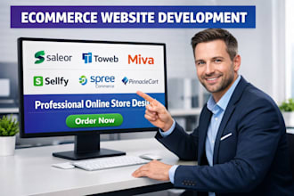 build website on saleor toweb miva sellfy spree commerce pinnaclecart developer