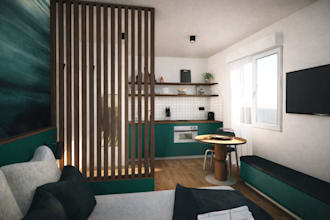 tailor an interior design concept with layout and visuals