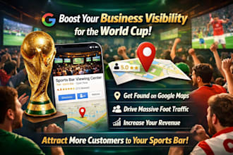 create sports bar website google business profile for world cup viewing center