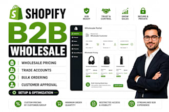 setup shopify b2b wholesale pricing trade accounts and bulk ordering