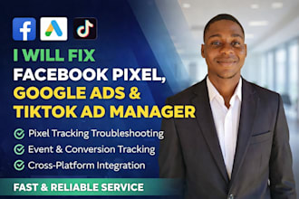fix facebook ads pixel google ads ppc campaign adword  tiktok ad manager