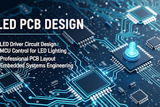 professional led pcb design, led driver circuit and mcu control for led lighting