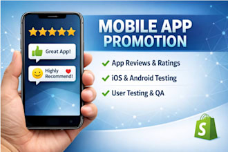 do mobile app install, app rating review and mobile app promotion