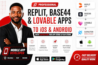 convert replit base44 apps to ios android with capacitor for appstore playstore
