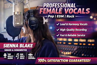 record professional female vocals for your song