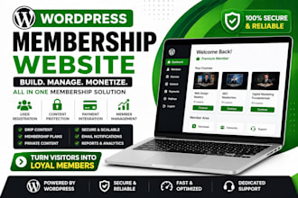 build a wordpress membership or subscription website