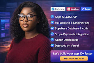 build website, app or mvp product with bolt new ai, lovable ai, cursor ai