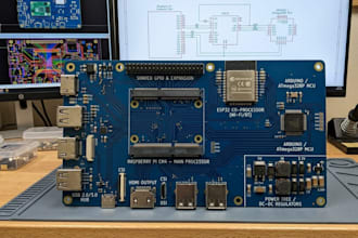 design schematic and multilayer rigid pcb using arduino, esp32 and raspberry pi
