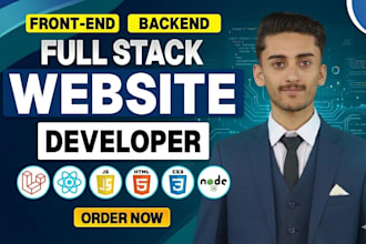 build rebuild website and web app as full stack front end and backend developer