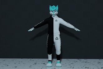 create a custom vrchat avatar or 3d model for quest and PC