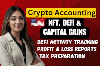 do crypto accounting, crypto tax preparation, nft defi and capital gains report