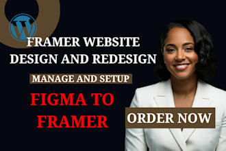 redesign revamp framer website fix domain issue blog website migrate wordpress