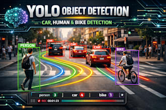 create yolo object detection and motion tracking using python
