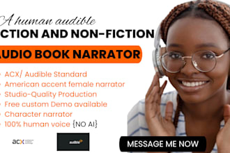 narrate your dark fantasy audiobook as a female character voice over, in acx