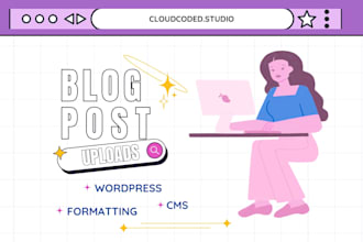 upload and format blog posts on your cms website