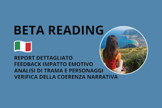 beta read your story and provide feedback
