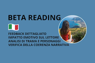 beta read your story and provide feedback