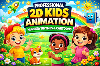 make engaging 2d kids animation videos that help grow your youtube channel