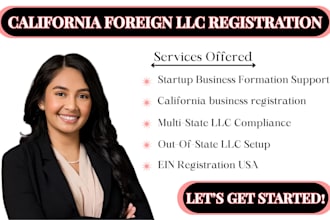 do california foreign llc registration and ein out of state business formation