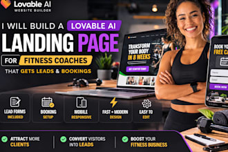 build a lovable ai landing page for fitness coaches