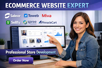 develop website on saleor toweb miva sellfy spree commerce pinnaclecart expert