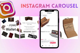 design attractive carousel posts for your social media and instagram