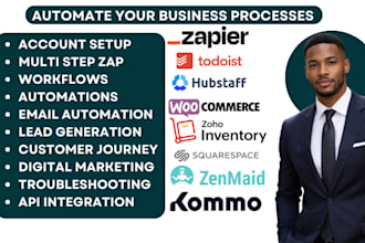 do zapier todoist hubstaff woocommerce zoho inventory squarespace zenmaid kommo