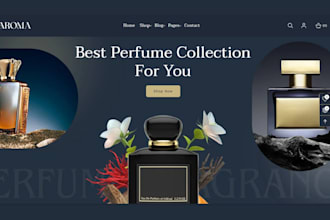 design perfume website perfume shopify store fragrance store cologne store