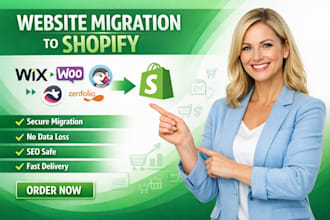 migrate wix zenfolio prestashop lovable woocommerce website migration to shopify
