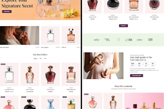 design perfume shopify store fragrance store perfume shopify perfume website