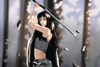 anime art and illustration for your game, novel