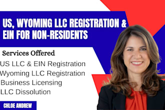 register US llc, wyoming llc, dissolve llc and obtain ein for US or non resident