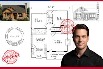 provide foundation plan, renovation, architect, stamp site plan ca nc ct ga