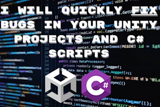 quickly fix bugs in your unity projects and csharp scripts