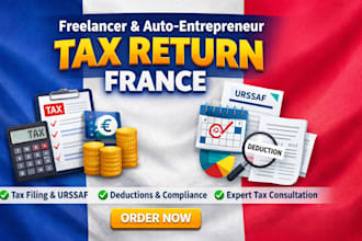 file freelancer tax return france auto entrepreneur tax filing, tax consultant