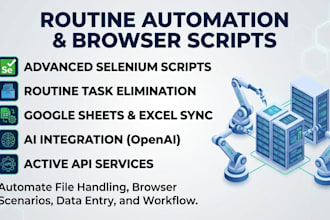 build advanced browser automation scripts and routine tasks with ai