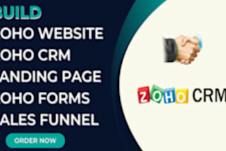 zoho CRM setup, zoho landing page, zoho one, zoho campaign, zoho expert