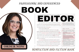 manuscript with copy editing, line editing, and proofreading