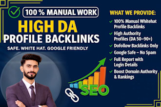 build high quality, indexable profile backlinks for SEO