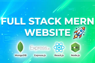 build a full stack website using mern stack