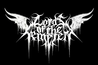 design an atmospheric post rock metal logo for your band