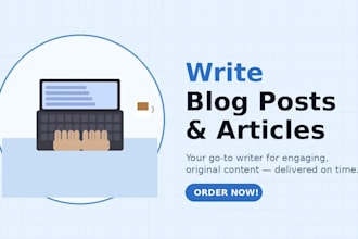 write SEO blog posts and articles for small businesses