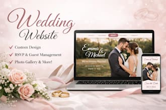 create modern wedding invitation website,wedding website,wedding invitation