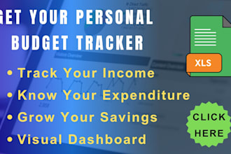 create a budget and expense tracker for you