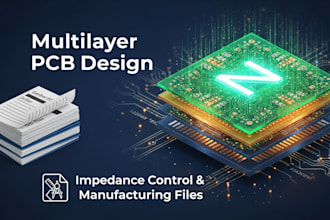 design multilayer pcb with impedance control and manufacturing files