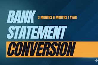 reconcile bank statement PDF to editable format