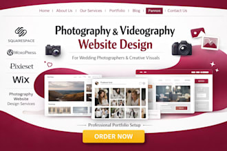 squarespace photography videography wedding photographer pixieset website design