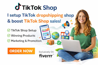 setup tiktok dropshipping shop marketing and promotion boost tiktok shop sales