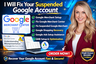 fix google merchant center suspension misrepresentation for ecommerce stores